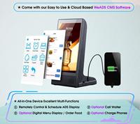 FYD898 Layar Display Iklan Pemutar Papan Nama Digital Meja Restoran Power Bank Sistem Panggilan Pesanan Android 8 Inci