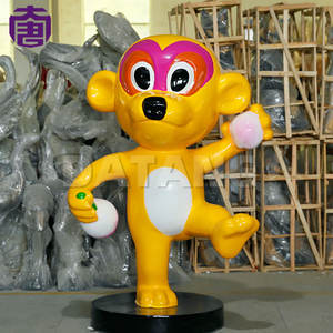 Lámpara de dibujos animados del mono del zodiaco chino para decoración festiva, luz con motivo 3D impermeable IP65 para parques, calles y festivales. - Product Image 5