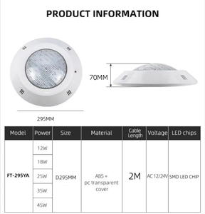 Subacquea Ac 12v Rgb intelligente alto Lumen Ip68 sotto l'<span class=keywords><strong>acqua</strong></span> 18w 24w 36w ha condotto la luce della piscina - Product Image 2