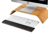 SAMDI coussin de poignet en cuir recyclé en bois plateau de service repose-clavier Protection repose-poignet support antidérapant