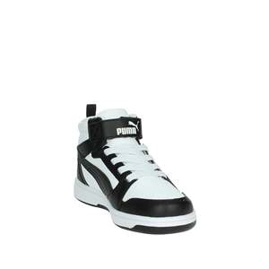 For Kids and <b>Boys</b> Lace-<b>Up</b> Cushioned Sneakers White Black High Top Casual Shoes - Product Image 5
