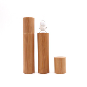 Recarga de lujo <span class=keywords><strong>Flass</strong></span> Roll en botella Rodillo de bambú para aceite esencial con grabado Logo 10ml 5ml - Product Image 3