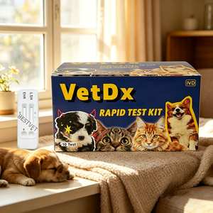 Kit de Prueba Rápida Combinada EHR Ab/LSH 2 en 1, 10 Unidades/Caja, Prueba Combinada para Detección de Ehrlichia/<span class=keywords><strong>Leishmania</strong></span>, Alta Sensibilidad Canina, Gran Venta - Product Image 1