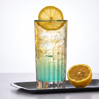 Premium Vintage Collins Glas Geprägter Cocktail Longdrink Tumbler für Whiskey Sprudelwasser Bar Großhandel Individuelles Logo