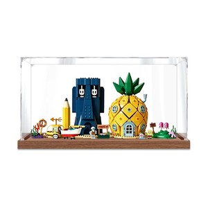 <strong>SpongeBob</strong> SquarePants Acrylic Display Case Bikini Bottom Compatible for Set 11386 Transparent Dust-Proof Cartoon Cuteness Box - Product Image 1