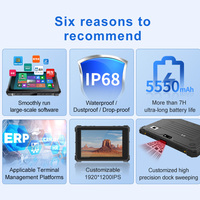CENAVA 8 pulgadas Win Rugged Tablet Ip68 Atex Gps 5G Lte Wifi con 1D 2D Escáner de huellas dactilares Tableta industrial