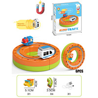 Juego de 6 Rieles de Levitación Eléctricos, Pista de Alta Velocidad, Juguete Educativo Montessori de Tren Magnético para Niños