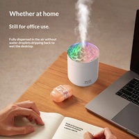 Nuevo Humidificador con Simulación de Volcán, Purificador de Aire Portátil para Auto, Atomizador Humectante Ultrasónico con Alimentación USB