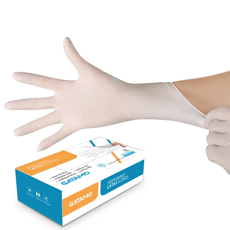 GLD9 Cheap wholesale examination powder free gloves protective latex exam gloves