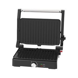 Machine à sandwich à <span class=keywords><strong>steak</strong></span> antiadhésive en acier inoxydable personnalisée 2 tranches Plaque chauffante électrique professionnelle Contact plat Panini Grill Press - Product Image 2