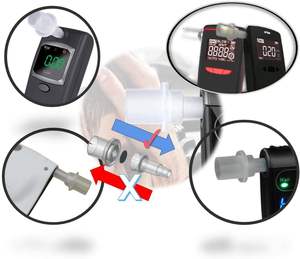 Bocais IBACheck (anti Chupar) para AA2000/2098 Bafômetro Alcohol Testers (16 unidades/pacote) - Product Image 3