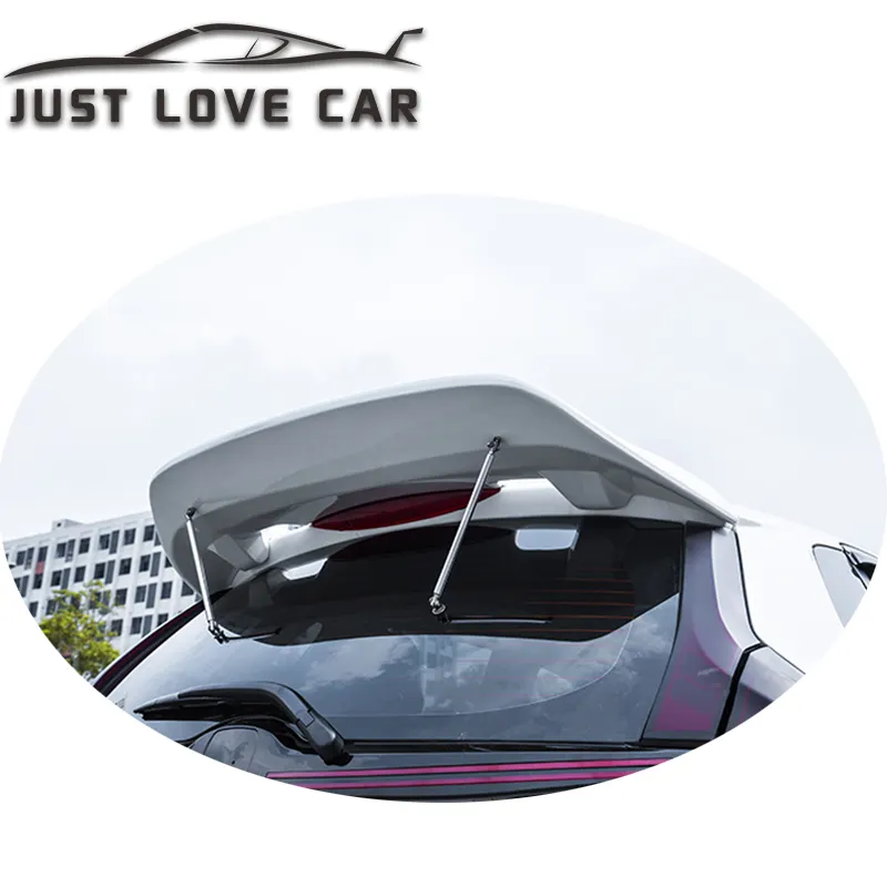 JUSTLOVECAR JDM 스타일 스포일러 2014 2015 2016 혼다 GK5 재즈 맞는 ABS 자동차 후면 트렁크 뚜껑 스포일러 윙 립 2016 2017 2018 2019