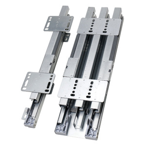 Heavy Duty <b>Drawer</b> <b>Slides</b> 1.8mm Cold Rolled Steel Zinc Plated 100-200kg Load Capacity Minimalist Design Household Hardware - Product Image 2