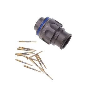 Accesorio de conectores FGN.2M.312.XLCT Conector circular Enchufe de 12 posiciones Pasadores macho Crimpado en línea de suspensión libre de la FGN-2M-312-XLCT - Product Image 1