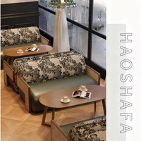Ensemble de salle à manger vintage en bois massif, table et chaises de réception sur mesure, style antique, pour mobilier de restaurant