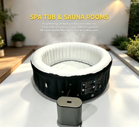 Spas et salles de sauna, installations de relaxation en plein air pour les centres de villégiature, bain à remous gonflable portable