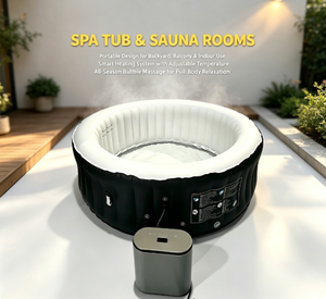 Spas et salles de sauna, installations de relaxation en plein air pour les centres de villégiature, bain à remous gonflable portable - Product Image 1