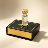 Boîte cadeau de parfum avec logo personnalisé, fermeture magnétique, emballage pour huile de parfum Oud Attar arabe, pour flacons d'huile essentielle de 3 ml, 6 ml, 12 ml