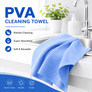 ผ้าเช็ดทำความสะอาด PVA รูปทรงสี่เหลี่ยมผืนผ้า วัสดุ PVA สำหรับใช้ในครัว ซึมซับดีเยี่ยม นุ่ม ใช้ซ้ำได้ เป็นมิตรกับสิ่งแวดล้อม - Product Image 1