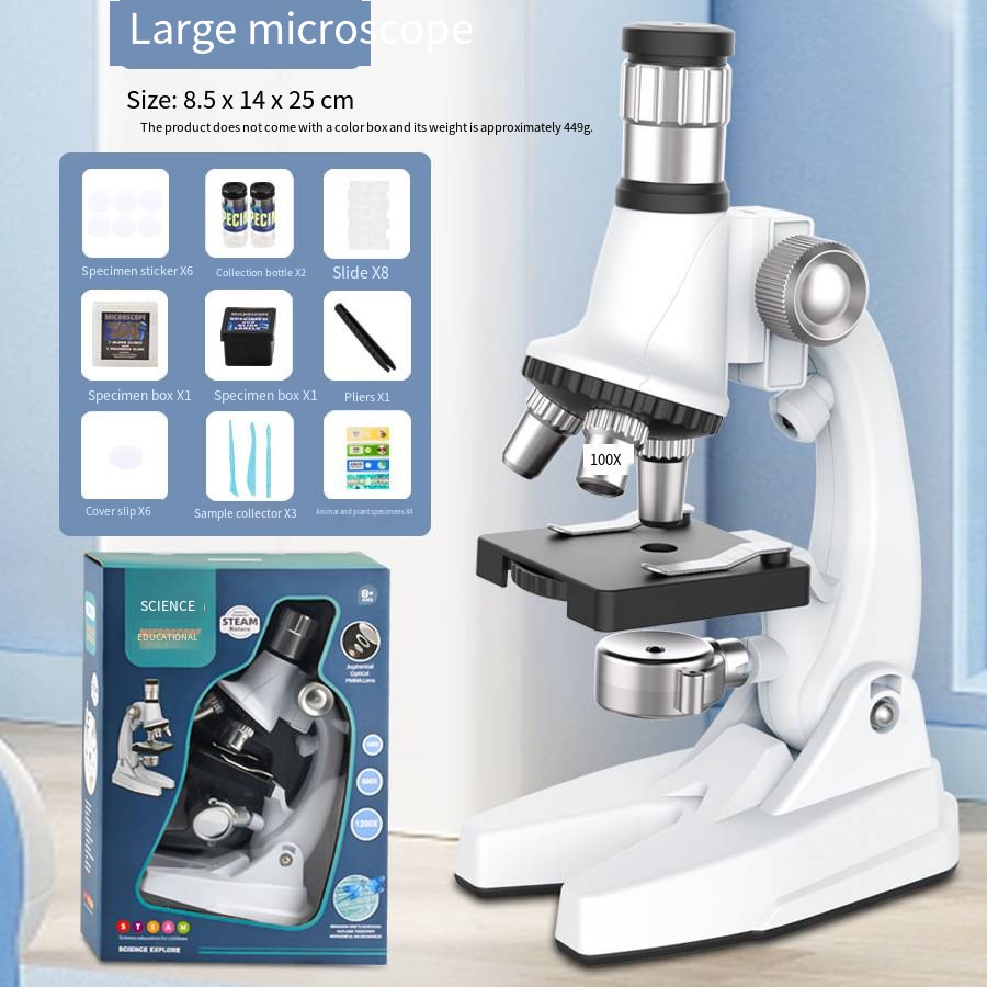 Microscopio de gran tamaño fijado (empaquetado Inglés)