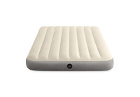 INTEX 64102 64103 Beflockte aufblasbare Luft matratze in voller Größe 1,37 m x 1,91 m x 25cm