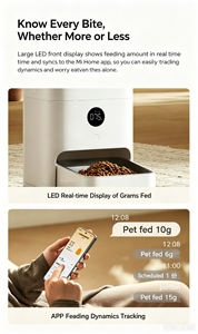 Dispensador de Comida para Mascotas Mijia, Comedero Automático para Perros con Anillo Sellado para Comida Seca, Comedero Automático para Gatos con Doble Fuente de Alimentación - Product Image 3