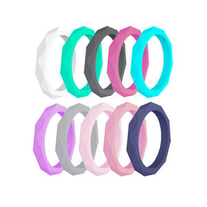 Anello sportivo all'ingrosso con anello in Silicone a forma di diamante per la decorazione giocattolo per anello di coppia in Silicone personalizzato colorato per regalo - Product Image 4