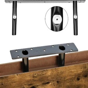 Solid Wood <b>Wall</b> <b>Shelves</b> 3 Tier Rectangle Multipurpose Durable <b>Wall</b> <b>Mounted</b> Type for Living Room Bedroom Storage Organization - Product Image 4
