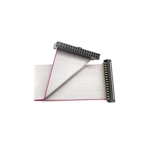 하이 퀄리티 32 핀 FD 2.0mm 피치 커넥터 케이블 1.0mm 회색 플랫 케이블 26 # 28AWG IDC 암 커넥터 1.0mm 회색 플랫 케이블 - Product Image 1