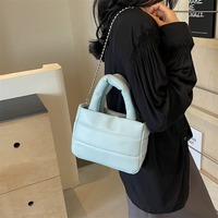 Sac à bandoulière vintage en cuir PU de haute qualité pour femme, nouvelle collection 2024, tendance, avec chaîne, style décontracté et littéraire