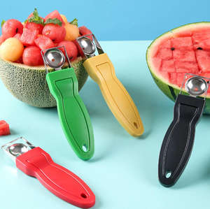 Cuchillo para tallar frutas de acero inoxidable 2 en 1, cortador de sandía, cortador de melón, cuchillo de sandía rápidamente seguro - Product Image 2