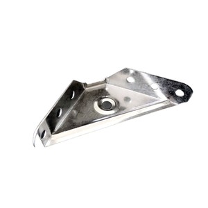 Male Hair Stainless Steel Triangular <b>Bracket</b> 87mm 50mm 0.7mm Thickness For Cabinet Corner Support - Product Image 4