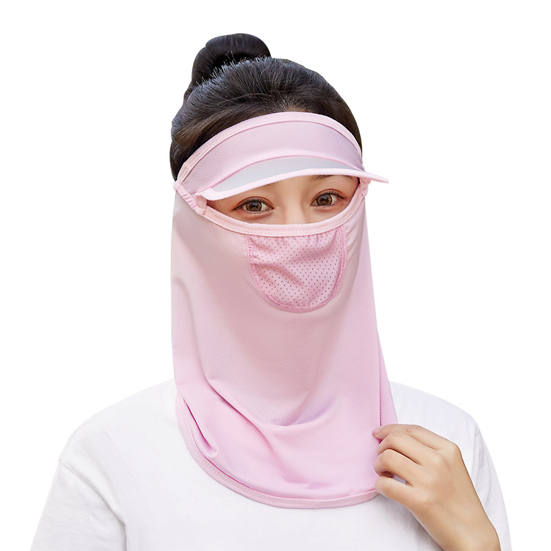 Женская летняя воздухопроницаемая Солнцезащитная вуаль с эластичной резинкой для занятий спортом на открытом воздухе шарф для лица из вискозы солнцезащитный козырек Кепка с крышкой для лица Шея