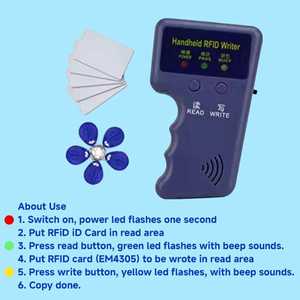 Duplicador de Tarjetas RFID con Protocolo ISO11784/5 de 125khz TK4100 T5577 EM4305, Copiadora de Tarjetas de Identificación, Lector y Escritor RFID - Product Image 5