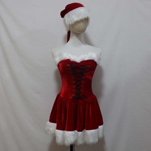 Adults <strong>Women</strong> Christmas <strong>Costume</strong> Cosplay Red Velvet Sexy <strong>Santa</strong> Dress <strong>Costume</strong> FCDR-032 - Product Image 2