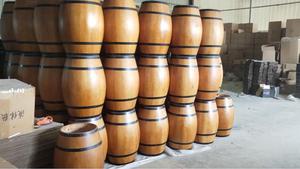 Baril en chêne antique de 5 L, seau décoratif en bois pour la bière - Product Image 3