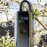Compresseur d'air numérique intelligent pour pneus de voiture, gonfleur portable avec moniteur de pression, pompe et lumière d'urgence facile à utiliser