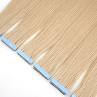 Lanxun - Extensiones de Cabello Humano al por Mayor de 26 Pulgadas, Doble Trama, Europeas, 60a, Extensiones de Cabello Virgen Remy con Cinta Adhesiva