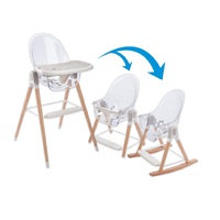 Chaise haute pour bébé au design moderne, en plastique, pliable, multifonctionnelle, ergonomique, avec fonction balançoire