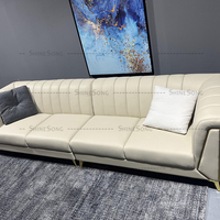 Canapé-chaise en velours blanc, ensemble de canapés sectionnels en cuir, meubles de salon, canapés d'hôtel