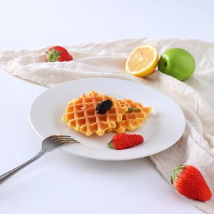 Assiettes plates en céramique blanches pures de 10,5 pouces, grand format, pour hôtel et restaurant, lot économique en gros - Product Image 3