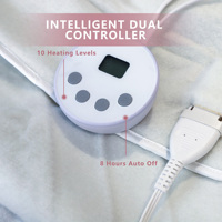 Matelas chauffant compatible OEM/ODM, lavable en machine et doté d'un contrôle intelligent de la température, coussin chauffant électrique
