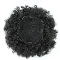 BELEZA - Extensiones de Cabello Sintético Afro Rizado de 8 Pulgadas, Cola de Caballo Sintética, Moño de Cabello Sintético, Rizo Afro