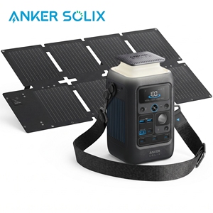 แบตเตอรี่สำรอง 90000mAh Anker SOLIX C300X พาวเวอร์แบงค์ DC 300W 140W ชาร์จสองทางแบบ Type-C พร้อมแผงโซลาร์เซลล์ 60W สำหรับแล็ปท็อปและเต็นท์ - Product Image 1