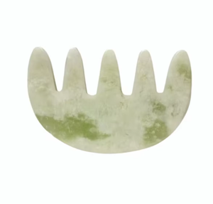 Peines de jade de dientes anchos para masaje de cabeza - Product Image 1