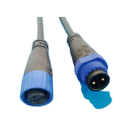 Connecteurs M15 3 broches IP67/IP68 mâle/femelle, prises étanches, câbles 18AWG, 300V/500V 10A pour équipement d'éclairage LED