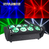 Luz de Escenario Súper Spider de Alto Brillo con Cabeza Móvil 8x15W, Equipo de Haz LED RGBW con Modo de Control DMX512