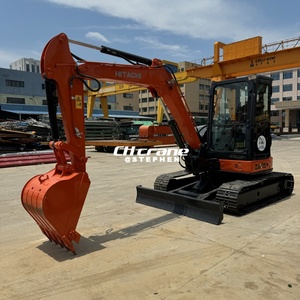 Excavatrice sur chenilles Hitachi ZX55USR-5A d'occasion, mini-pelleuse de 5 tonnes en bon état, machine agricole ZX60 ZX70 ZX120 ZX130 à vendre à prix réduit - Product Image 3