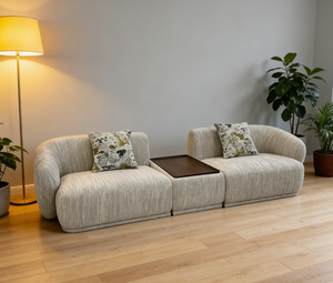 Juego de Sofás Modulares de Tela que Ahorran Espacio, con Secciones Configurables para Apartamentos Pequeños y Salas de Estar Urbanas - Product Image 1