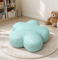Pouf de sol moelleux en mousse à mémoire de forme déchiquetée pour enfants, idéal pour la décoration intérieure